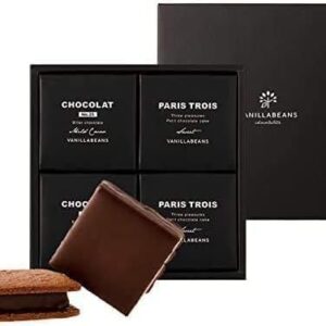 VANILLABEANS Vanilla Beans Show Colla & Palitro Set, Set of 4, Includes Handbag, Individual Packaging, Chocolate, Gift