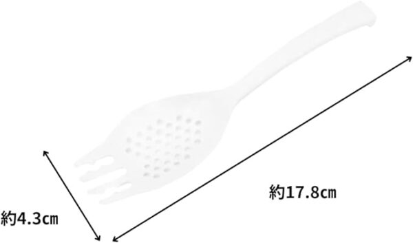 [0285] Ramen Fork, Ramen Soup From Hole, Slotted Spoon, Ragalus, Ramen, Yudofu, Made in Japan, Black - Image 4