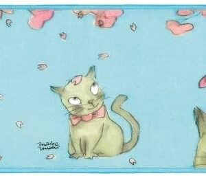 Fukufukufu Handkerchief for Wiping Glasses and Smartphones - Cherry Blossoms in Makimichi