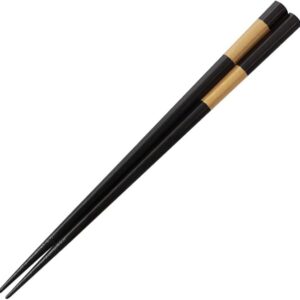 Chopsticks for Men, Dishwasher-safe, Wooden, 9.4 inches (24 cm), 1.5 inches (24 cm), 1 Half Silver Point, 1 Half Octagonal, Chopsticks, Thick, Stylish, Made in Japan, Popular, 1 Pair, Non-slip,
