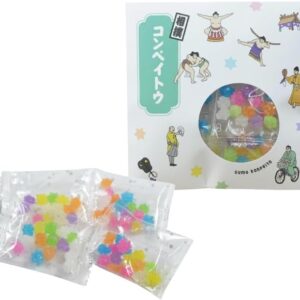 Sumo Competito, 0.2 oz (6 g) x 4, Konpeito, Individual Packaging, Petite Gift, Sumo Souvenir, Sumo Goods, Souvenir, Sumo Goods, Souvenir, For Giving Out, Japanese Souvenir, Thank You, Greetings, White