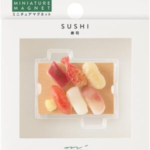 Midori 43410006 Magnet Magnet, 1 Pack, Sushi Pattern