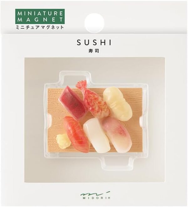 Midori 43410006 Magnet Magnet, 1 Pack, Sushi Pattern