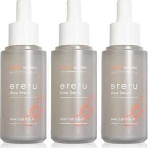 Ereru WPDRN Grow Serum, 1.0 fl oz (30 ml) PDRN Double Formulated Essence, Moisturizing, Niacinamide, Panthenol, Hyaluronic Acid, Collagen, Made in Japan (Set of 3)