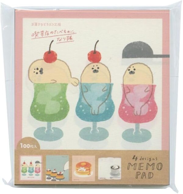 Nubutsu Kobo LM217 Sweets Memo Pad 100 Sheets (Coffee House) Cute