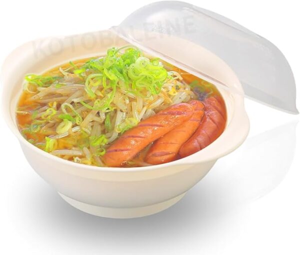 [Made in Japan] Microwave Ramen Container, Ramen Maker, Noodle Maker, Time-saving Cooker, Convenient Goods, Living Alone, Easy, No Pot Required, Compact