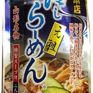 [Original Cold Ramen x 1 bag BS] (Dried noodles 100g x 2 / Soup 75.2g x 2) Sakaeya Honten, Yamagata Prefecture