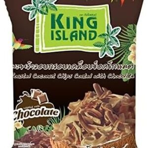 KING ISLAND 8850813311020 Coconut Chips, Chocolate Flavor, 1.4 oz (40 g) x 1 Bag, Thai Sweets