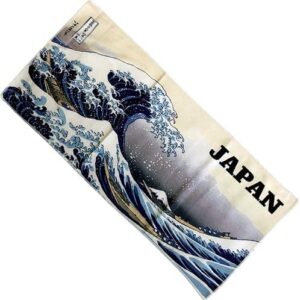 Microfiber Towel, Katsushika Hokusai, 36 Views of Fugaku, 34 x 75 cm, Face Towel, Microfiber Cloth, Wall Hanging, Interior Decoration, Japanese Souvenir, Homestay Souvenir, Homestay Souvenir