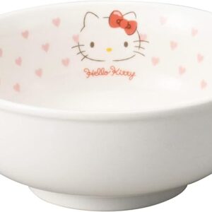 Kaneshotouki 365114 Hello Kitty Ramen Bowl Bowl Bowl for Children, Dishwasher Safe, Microwave Safe, Cutlery, 5.7 inches (14.5 cm), Pink Heart Made in Japan