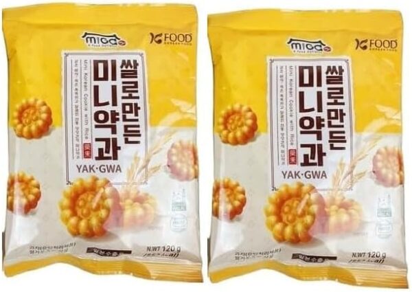 Minnie Yakka Made with Rice, 4.2 oz (120 g) x 2 Bag Set, Korean Food, Korean Food, Korean Food, Mini Medicine, Minnie Medicine, Korean Traditional Confectionery, Mini Yakka (Medicated)