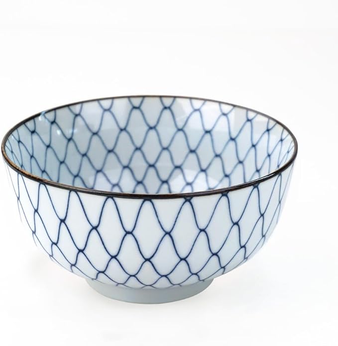K's Kitchen Small Rice Bowl, 650 cc, 5.5 inches (14.1 cm), Small Donburi Ochazuke Bowl, 9 Patterns to Choose from, Small, Rice Bowl, Fashionable, Japanese Pattern, Made in Japan, Mino Waki, Mini Udon,