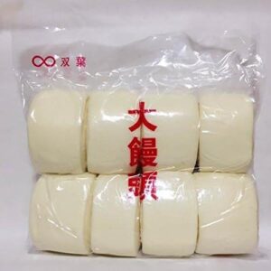 Futaba Large Japanese sweets No Bean Paste, Mantou, Chinese Steamed Steamed Bun, Traditional Chinese Flavor, Processed in Japan, Frozen Food, 8 Pieces, 2.4 lbs (1.1 kg)