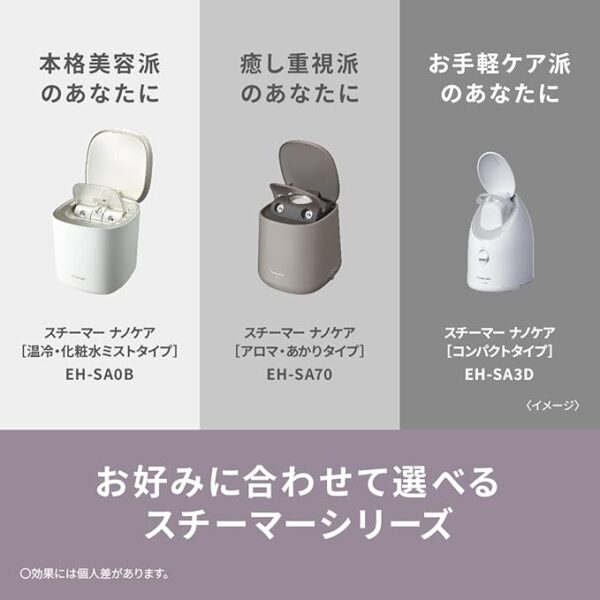 Panasonic EH-SA3D-C Steamer, Nanocare, Compact Type, Cream Tone