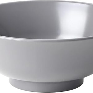 Pearl Metal AZ-5609 Ramen Bowl, Antibacterial, Clean Coat, Microwave Safe, Lightweight, Shatter-Resistant, Made in Japan, Dark Gray