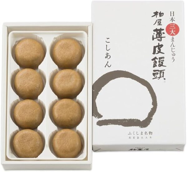 Kashiwaya Official Kashiwaya Thin Skin Japanese sweets Koshian, 8 Pieces (Smart Pack)