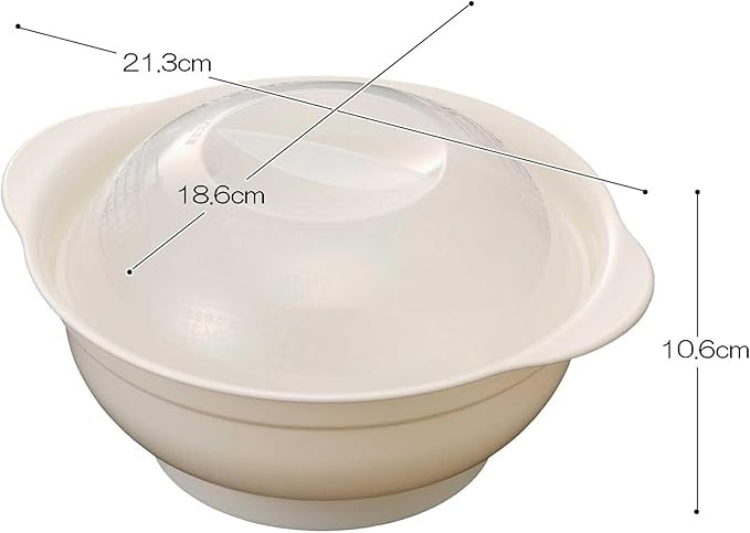 Inomata Kagaku 9454 Microwave Cooker, Easy Bag Ramen, 3.2 gal (1.2 L), Set of 2, Made in Japan, Pot, Rice Bowl, Noodles, Instant Arrangement, Cooker, Salt, Cup Men, Miso, Soy Sauce, Recipes, Super - Image 2
