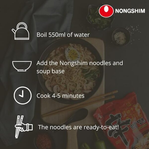 Nongshim Noguri Ramen Mild, 4.2 oz (120 g) - Image 3
