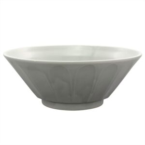 Mino Ware 131-1315 Gray Matte Glaze Ramen Bowl Udon Buckwheat Noodle Diameter 7.7 x Height 7.5 cm Diameter 19.5 x Height 7.5 cm Microwave Dishwasher Safe Simple Gray Made in Japan