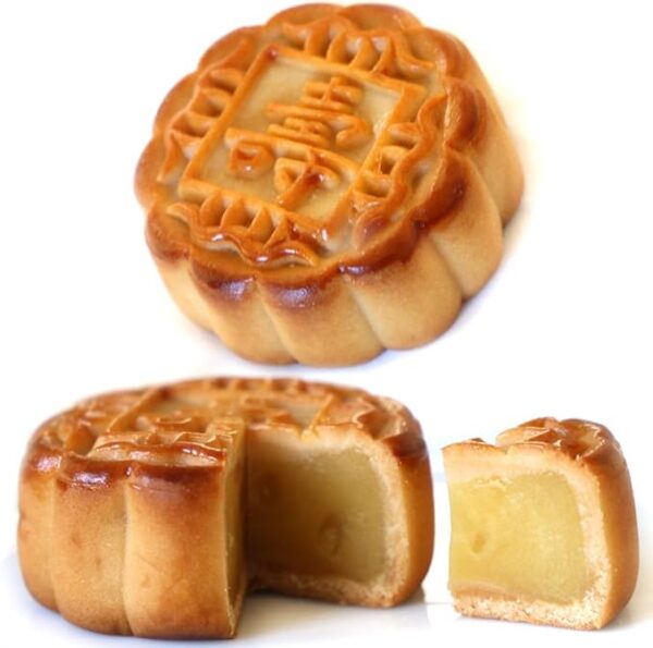RIMTAE Moon Cake, Yokohama Chinatown, Long-established Hand-Grilled Classic Mooncake, 3 Types to Choose from, 1 Piece, Fukurokuju Sweets, Chinese Sweets, Sweets (Kotobuki)