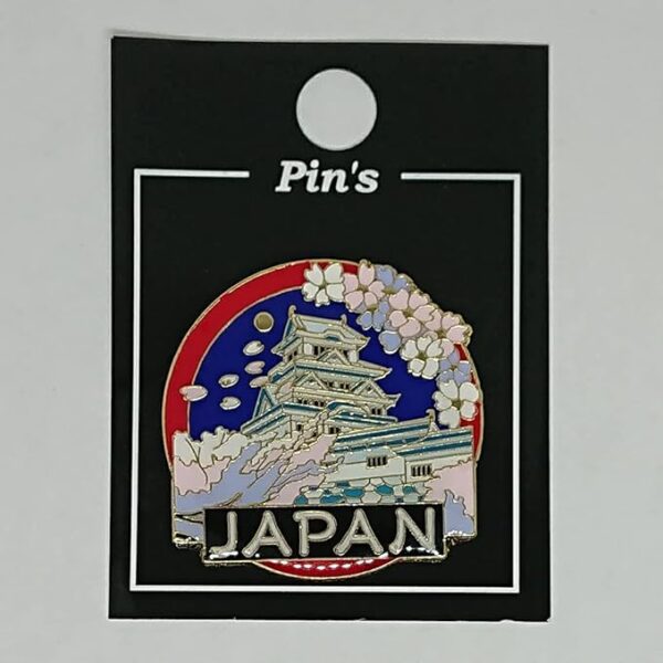 Pin Badge Castle Cherry Blossom - Image 4