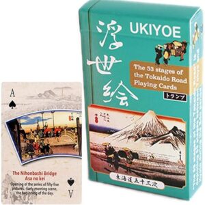 English Version Ukiyo-e Tokaido 53rd Playing Card, Souvenir, Card, Souvenir, Gift, Foreign Visitors to Japan, Inbound