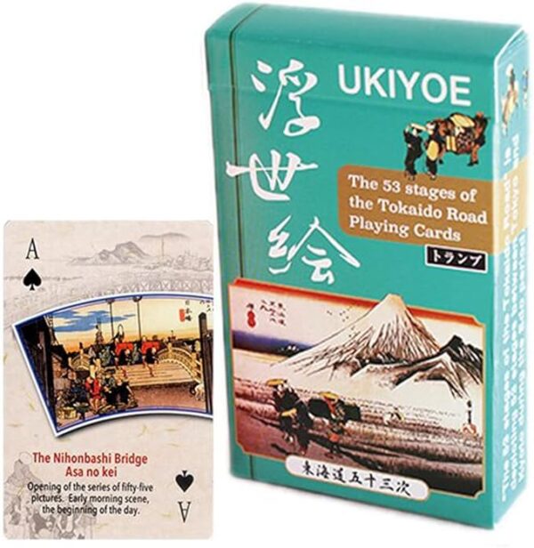 English Version Ukiyo-e Tokaido 53rd Playing Card, Souvenir, Card, Souvenir, Gift, Foreign Visitors to Japan, Inbound