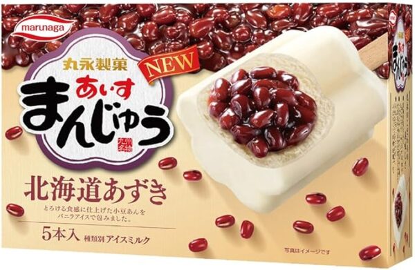 Marunaga Confectionery Aisu Japanese sweets Hokkaido Azuki Multi, Frozen, 13.5 fl oz (400 ml)