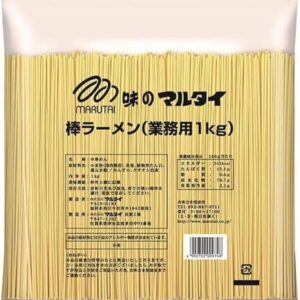 Marutai Stick Ramen (2.2 lbs (1 kg) for Commercial Use, 1 Bag, Large Capacity Ramen, Chilled Chinese, Replacement Balls, Pork Bones, Thin Noodles, Food Stall Ramen, Commercial Use