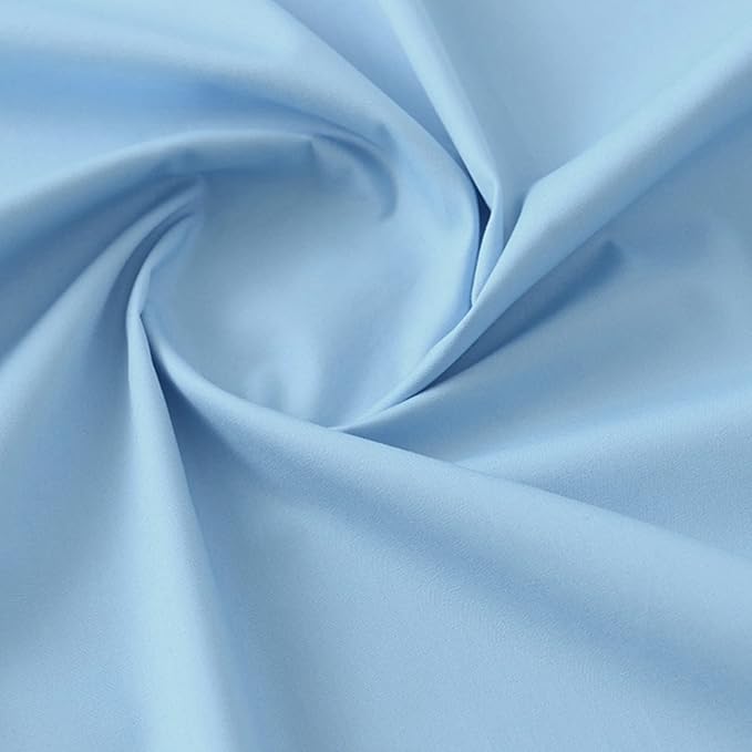 moonfarm 18 Colors Available in Japan Broad Fabric 100% Cotton 3.3 ft (1 m) x Width Approx. 44.1 inches (112 cm) Plain Cloth Craft (Light Blue)