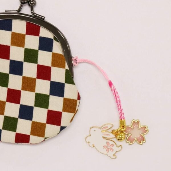 Matsumi Kogei Nettsuke 0.5 x 2.8 x 10 cm Epo, Cherry Blossom, White, Cat - Image 4