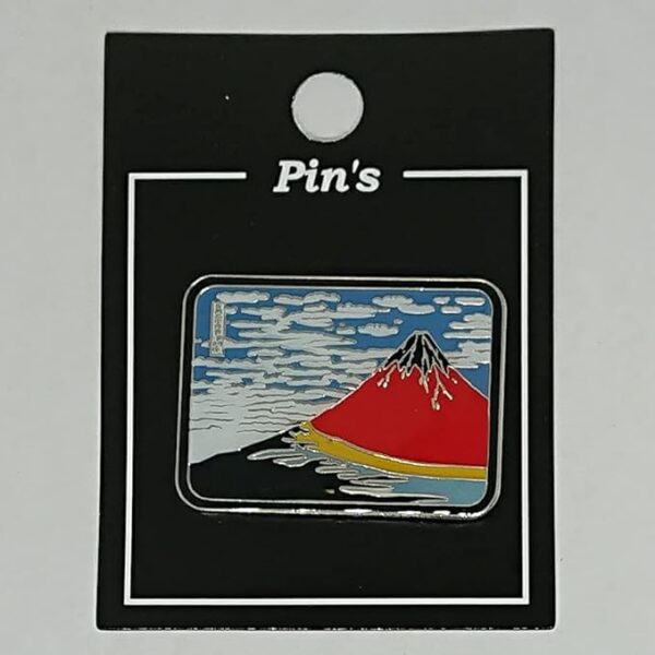 Pin Badge Hokusai Red Fuji Katsushika Hokusai Ukiyo-e Pin Batch Souvenir Japanese Style Japan Tourism Local Old Traditional Folk Art Travel - Image 4