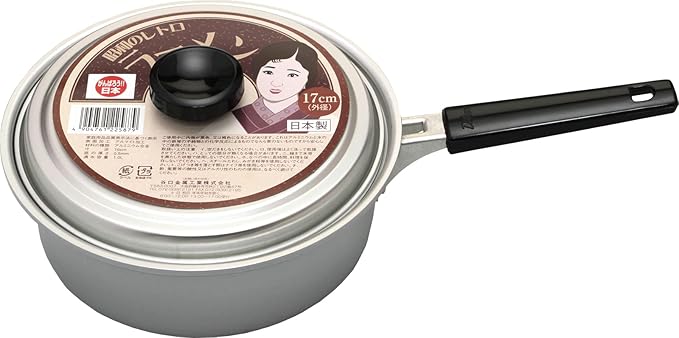 Taniguchi Metal Aluminum Ramen Pot, 6.7 inches (17 cm), Made in Japan, For Gas Fire, Showa Retro