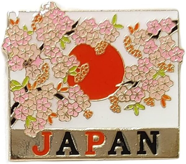Pin Badge Hinomaru Cherry Blossom