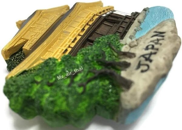 Kinkaku-ji Temple (The Golden Pavilion) - Kyoto Japan Souvenir Collection 3D Fridge Refrigerator Magnet Hand Made Resin - Kinkaku-ji Temple Japan Refrigerator Magnet Souvenir Collection Handmade Resin - Image 3