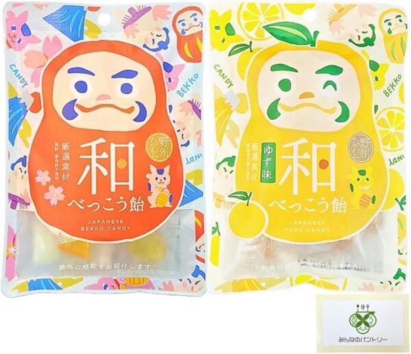 [Selectable Combination] Noshu Takamura Japanese Beekko Candy (Plain, Yuzu, Yuzu) [2 Types] Japan Souvenir Gift, Japanese Souvenir, Traditional, Maneki Neko Daruma, Sakura, Sumo, Mt. Fuji, Inbound