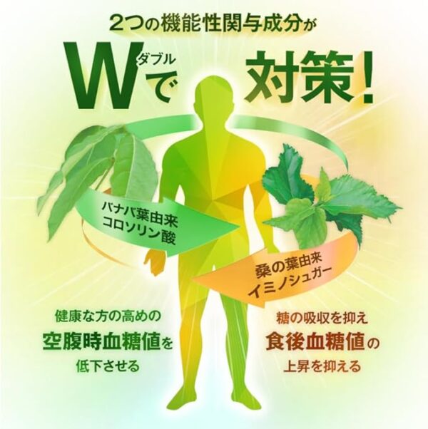 Double Blood Sugar Level Countermeasure, 30 Day Supply (Food with Functional Label) - Image 3