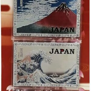 Magnet Set of 3 Souvenirs, 36 Views of Fugaku, Mt. Fuji, Red Fuji, Great Wave off Kanagawa, Hokusai Katsushika, Japan, Japan Souvenir (D)