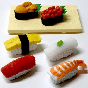 No-brand Japanese souvenir sushi eraser souvenir set
