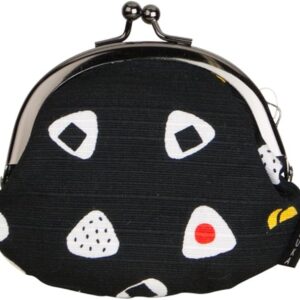 Prairie Dog 2.6-inch Coin Purse, Rice Ball, Made in Japan, Furoshiki Fabric, Japanese Pattern, Souvenir