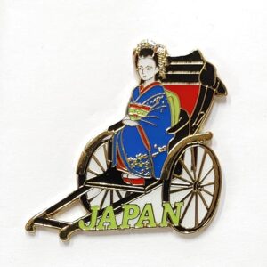 Maiko and Rickshaw Pin Badge
