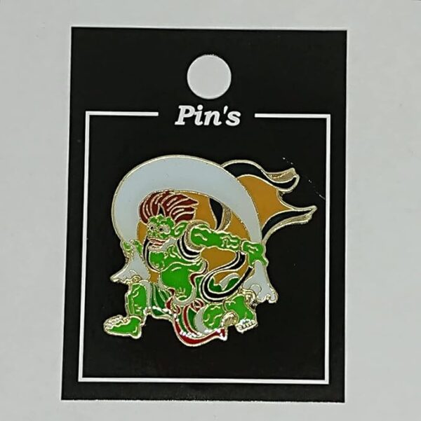 Pin Badge Fujin God Pin Badge Souvenir Japanese Style Japan Tourism Local Old Fashioned Traditional Folk Art Travel - Image 4