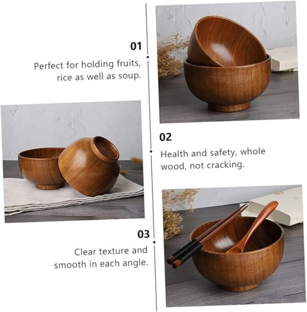 1 salad bowl, home bowl - Image 3