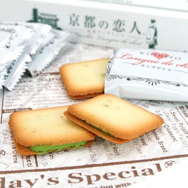Nagotoya Co., Ltd. Kyoto no Koibito Matcha Lang de Cha, 12 Pieces - Image 2