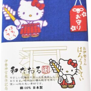 Mie Limited Edition, Japanese Taoru, Ise Jingu Shrine Visit Commemorative Ose-san Haharekitei DIKM Towel, Gauze Towel, Hello Kitty, Ise Shima, Mie Prefecture, Souvenir, Local Characters, Miscellaneous