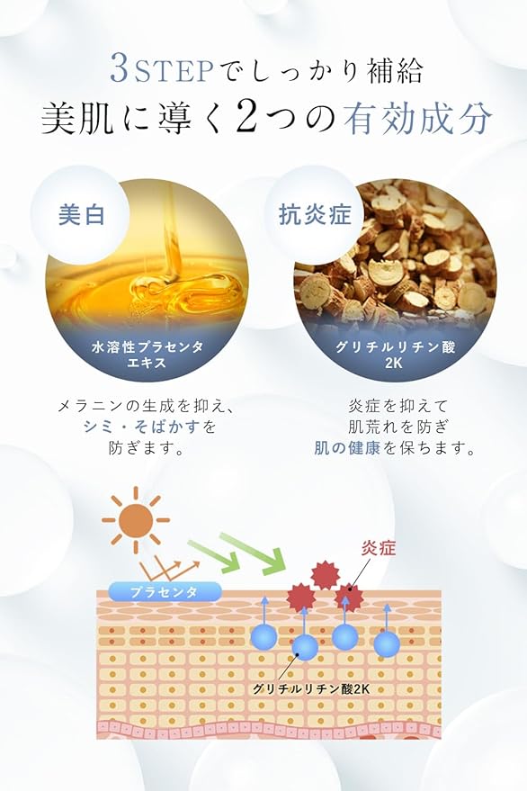 Fisth White Whitening Ceramide Lotion Essence Emulsion Set, 6.8 fl oz (200 ml), 1.9 fl oz (50 ml), 5.9 fl oz (150 ml), Placenta, Stain Prevention, Quasi-drug - Image 2