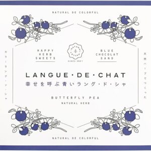 Blue Langue de Chat Calling Happiness 8 Pack