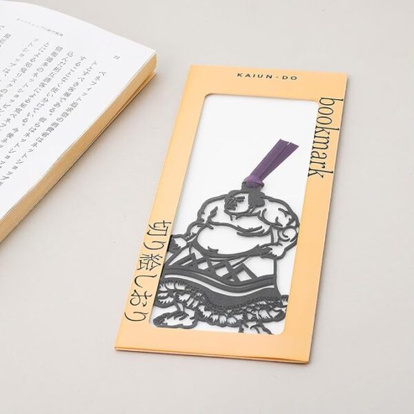 KAIUN-DO Bookmark, Bookmark Bookmark with Sumo Motif Bookmark, Funny Gift, Japanese Traditional Culture, Japanese Souvenir, Sumo Wrestler - Image 5