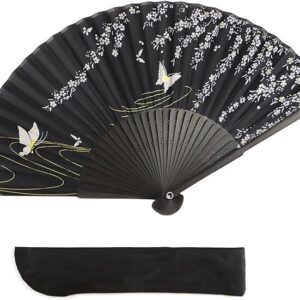 TOUWA Fan, Men's, Women's, Bamboo Ribs, Japanese Pattern, Lightweight, Japan, Souvenir, Festivals, Fireworks Shows, New Year's Parties, Recitals, Yukata, Kimono, Japanese Accessories, Kabuki