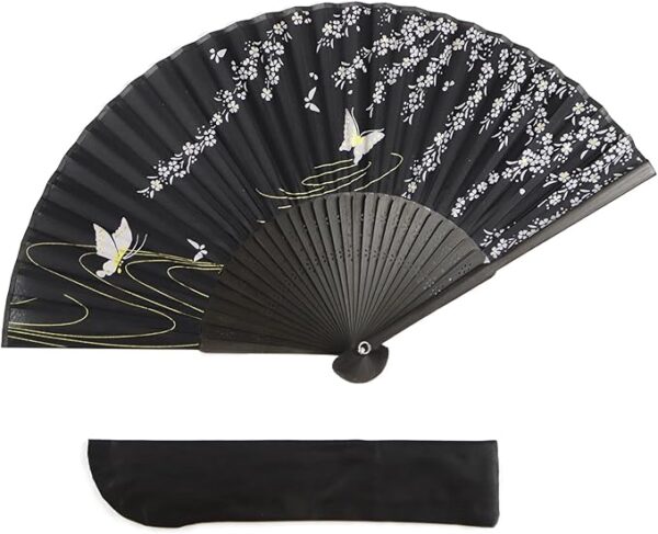 TOUWA Fan, Men's, Women's, Bamboo Ribs, Japanese Pattern, Lightweight, Japan, Souvenir, Festivals, Fireworks Shows, New Year's Parties, Recitals, Yukata, Kimono, Japanese Accessories, Kabuki